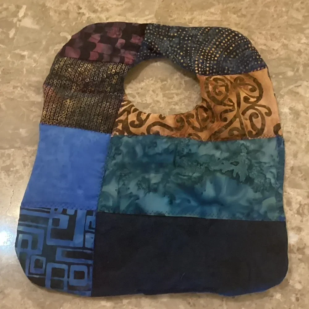 NWOT. Hand Crafted Quilted Reversible Baby Bib $12 ea. or 3/$25